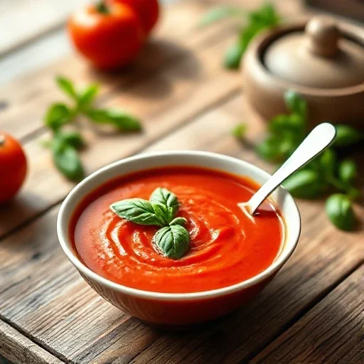 Hausgemachte Tomatensuppe
